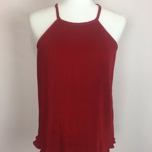 BANANA REPUBLIC Cherry Red  Tank Top. Size M NWOT.